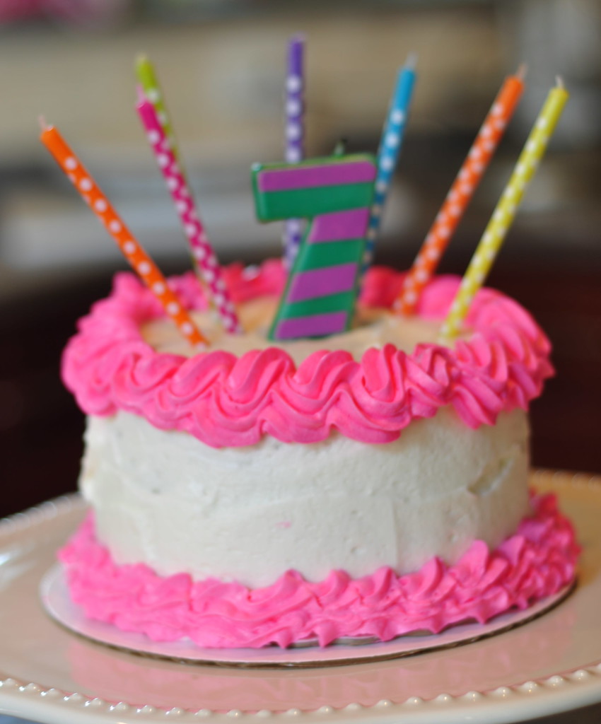 Birthday Cake-decorated with Candles
